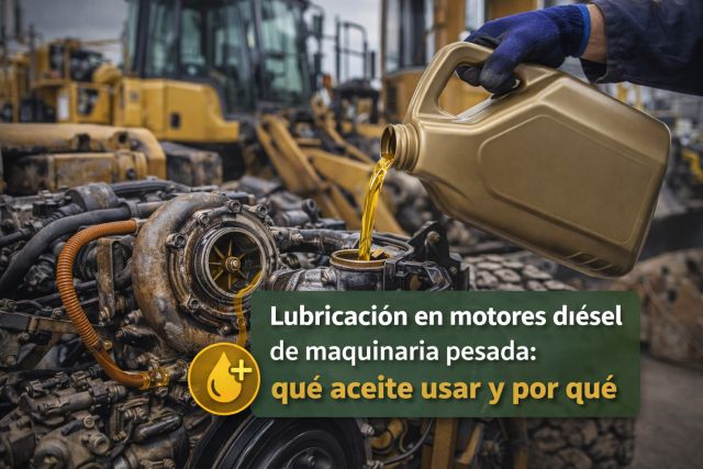 Lubricación en motores diésel de maquinaria pesada: qué aceite usar y por qué